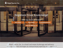 Tablet Screenshot of hotelsource.com